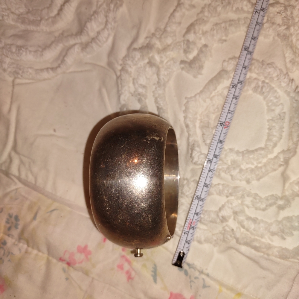 Heavy Sterling Silver Statement Bracelet